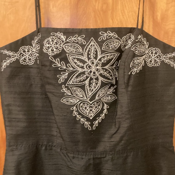 A.b.s. Allen Swartz Black Silk Dress - Picture 2 of 6